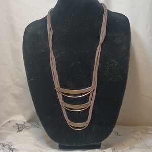 Silpada suede and sterling silver necklace